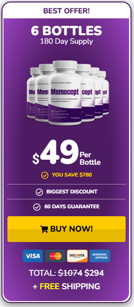 memocept 6 bottles price
